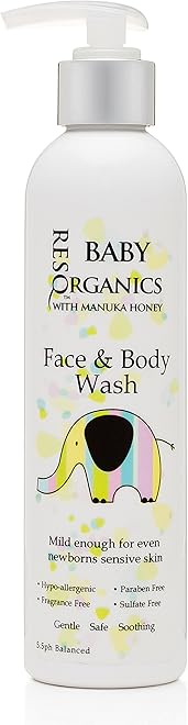 ResQ Organics Baby Face & Body Wash – Aloe & Manuka Honey Gentle Cleanse - Image 3