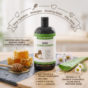 ResQ Organics Dog Conditioner – Manuka Honey Skin & Coat Moisture